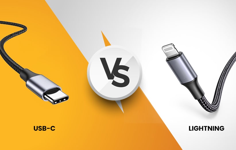 مقایسه ی کابل های lightning و USB-C