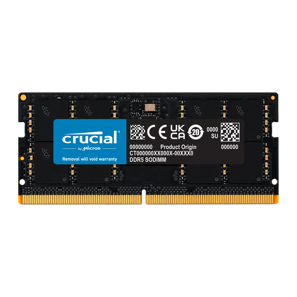رم لپ تاپ DDR5 تک کاناله 4800 مگاهرتز CL40 کروشیال مدل CT32G48C40S5 ظرفیت 32 گیگابایت